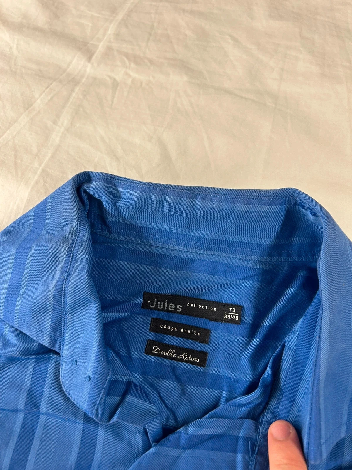 Camisa de rayas azul marino Jules collection – photo 9